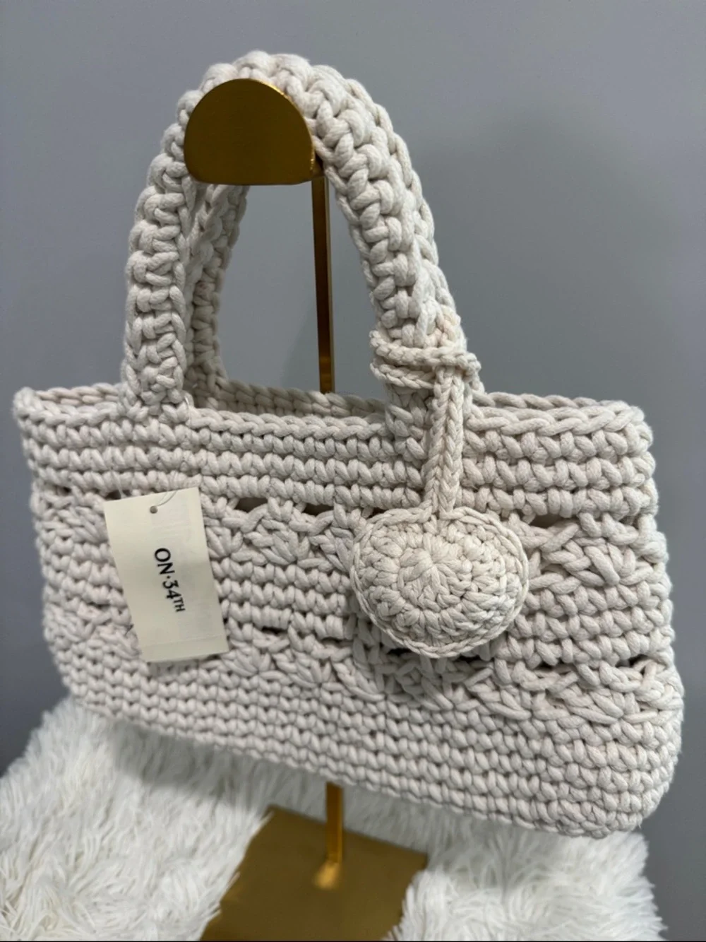 ON 34th white crochet